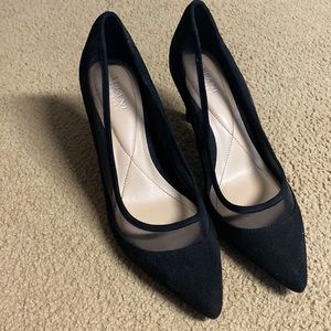 Alfani Jeules pointy toe pump in black suede